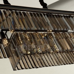 Designer Touch Decorative Retro Crystal Pendant Light Cafe Exibittion Hall