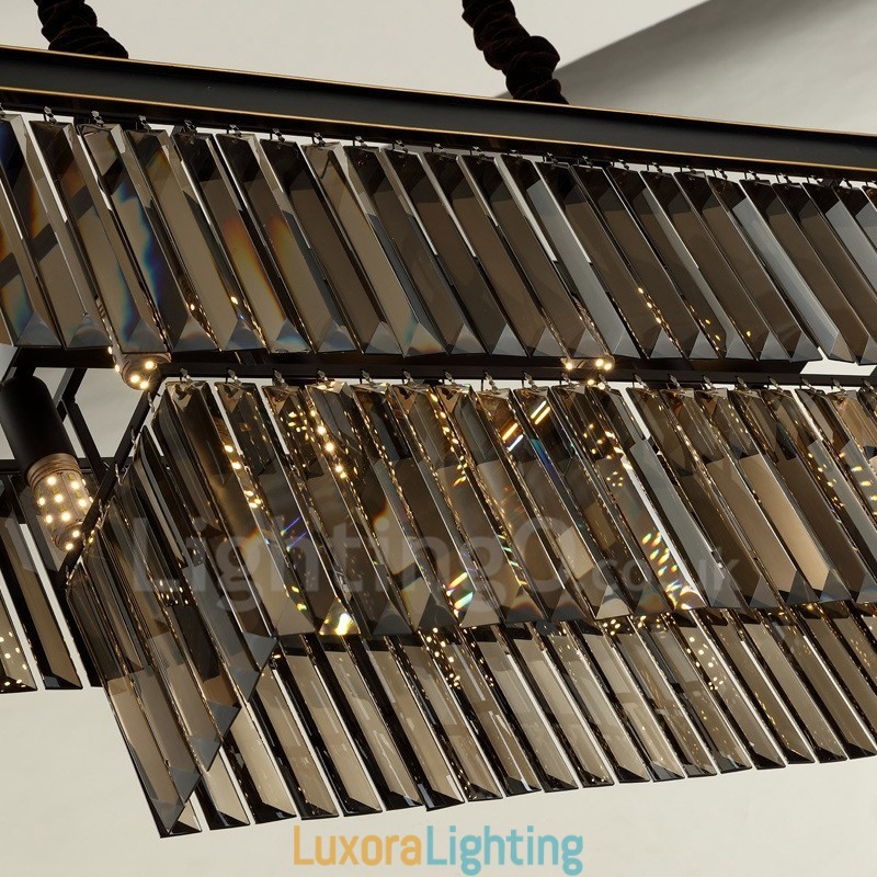 Designer Touch Decorative Retro Crystal Pendant Light Cafe Exibittion Hall