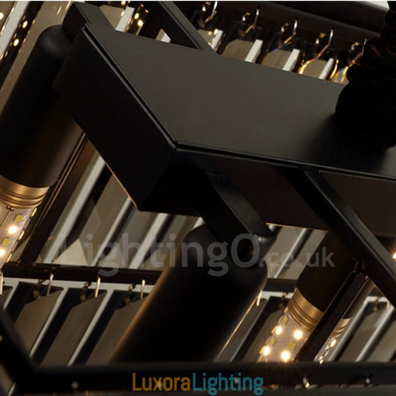 Designer Touch Decorative Retro Crystal Pendant Light Cafe Exibittion Hall