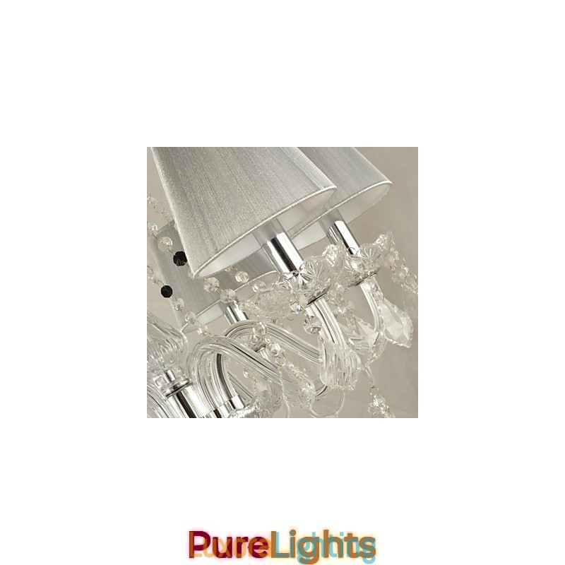 Designer Touch Decorative Chandelier Crystal Luxury Modern 1 Tiers Living 6 Lights