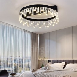 Designer Touch Decorative Modern Minimalist Creative Circular Ceiling Crystal Light