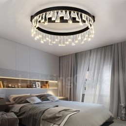 Designer Touch Decorative Modern Minimalist Creative Circular Ceiling Crystal Light