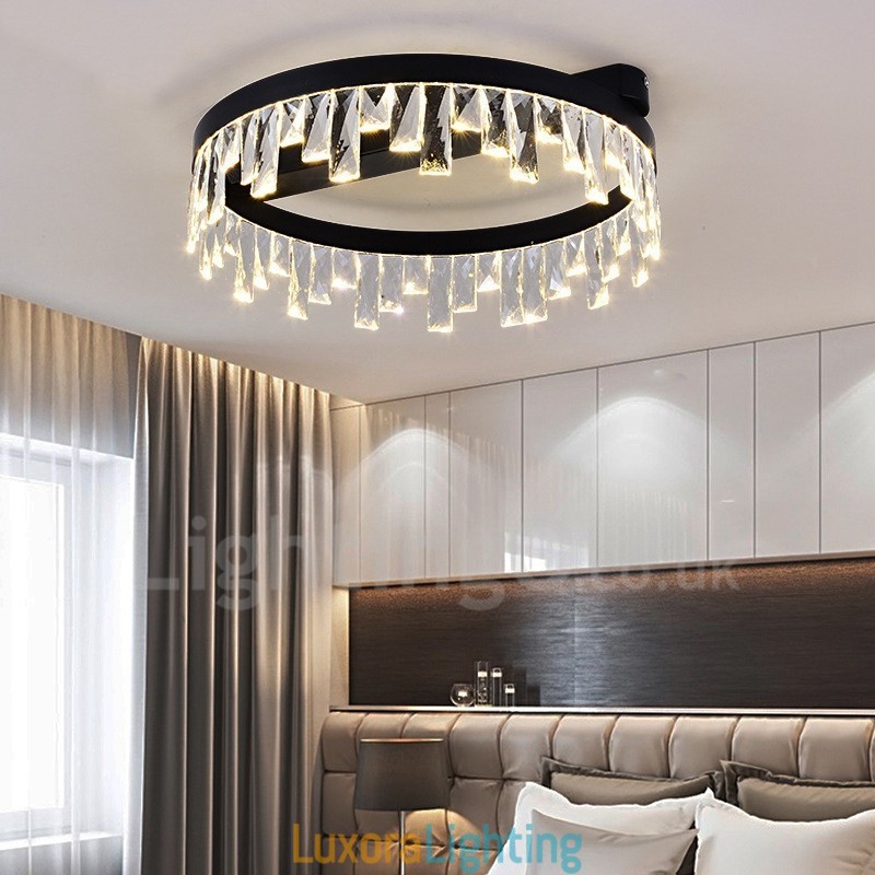 Designer Touch Decorative Modern Minimalist Creative Circular Ceiling Crystal Light