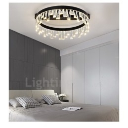 Designer Touch Decorative Modern Minimalist Creative Circular Ceiling Crystal Light