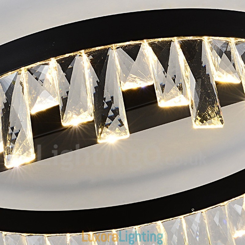 Designer Touch Decorative Modern Minimalist Creative Circular Ceiling Crystal Light
