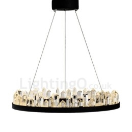 Designer Touch Decorative Crystal Pendant Light Fashion Exquisite Circle Design