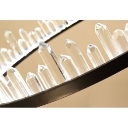 Designer Touch Decorative Modern Fashion Double Circle Crystal Pendant Light