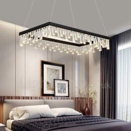 Designer Touch Decorative Nordic Crystal Pendant Light Rectangular Atmosphere Pendant Light Postmodern Lighting