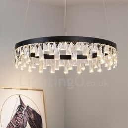 Designer Touch Decorative Modern Circle Design Crystal Pendant Light