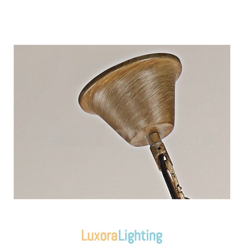 Designer Touch Decorative 8 Light Rustic Artistic Retro Antler Vintage Candle Chandelier