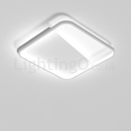Designer Touch Decorative Modern Minimalist Ultra thin 5cm Aluminum Square Flush Mount Ceiling Lights
