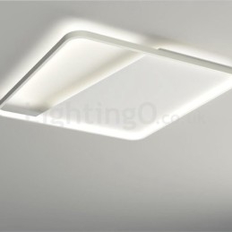 Designer Touch Decorative Modern Minimalist Ultra thin 5cm Aluminum Square Flush Mount Ceiling Lights