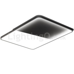 Designer Touch Decorative Modern Minimalist Ultra thin 5cm Aluminum Rectangle Flush Mount Ceiling Lights