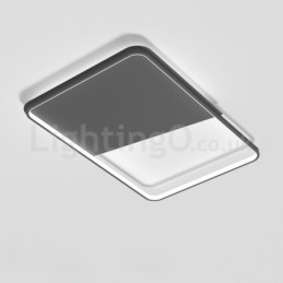 Designer Touch Decorative Modern Minimalist Ultra thin 5cm Aluminum Rectangle Flush Mount Ceiling Lights