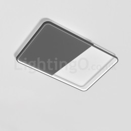 Designer Touch Decorative Modern Minimalist Ultra thin 5cm Aluminum Rectangle Flush Mount Ceiling Lights