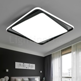 Designer Touch Decorative Modern Exquisite Black White Square Flush Mount Ceiling lamp