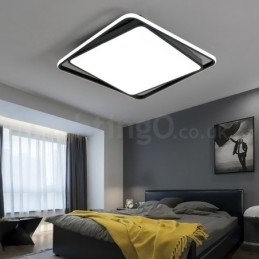 Designer Touch Decorative Modern Exquisite Black White Square Flush Mount Ceiling lamp