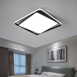 Designer Touch Decorative Modern Exquisite Black White Square Flush Mount Ceiling lamp