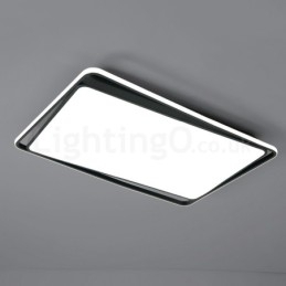 Designer Touch Decorative Modern Fashion Black White Rectangle Flush Mount Ceiling lamp