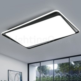 Designer Touch Decorative Modern Fashion Black White Rectangle Flush Mount Ceiling lamp