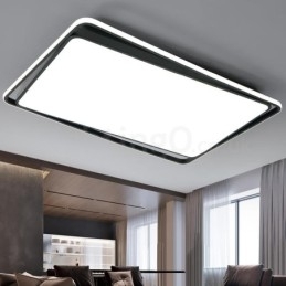 Designer Touch Decorative Modern Fashion Black White Rectangle Flush Mount Ceiling lamp