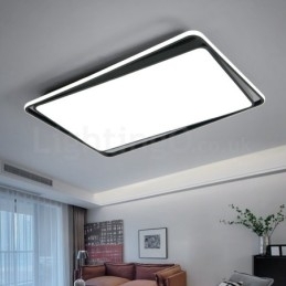 Designer Touch Decorative Modern Fashion Black White Rectangle Flush Mount Ceiling lamp