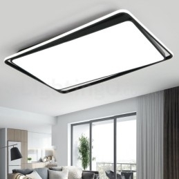 Designer Touch Decorative Modern Fashion Black White Rectangle Flush Mount Ceiling lamp