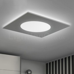 Designer Touch Decorative Modern Stylish Thin Square Flush Mount Ceiling Lamp