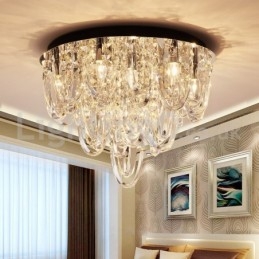 Designer Touch Decorative Luxury Crystal Flush Mount Ceiling Lamp Post Modern Lamp