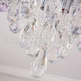 Designer Touch Decorative Luxury Round Crystal Flush Mount Ceiling Lights