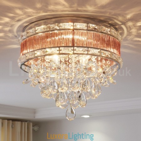 Designer Touch Decorative This Year Modern Fashion Crystal Flush Mount Ceiling Lights