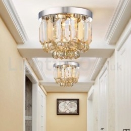 Designer Touch Decorative Modern Crystal Flush Mount Ceiling Lights