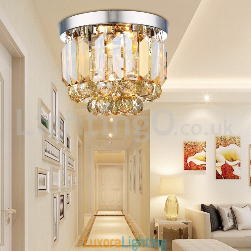 Designer Touch Decorative Modern Crystal Flush Mount Ceiling Lights