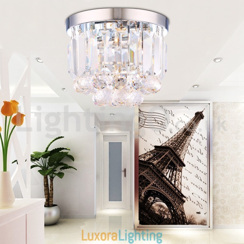 Designer Touch Decorative Modern Crystal Flush Mount Ceiling Lights