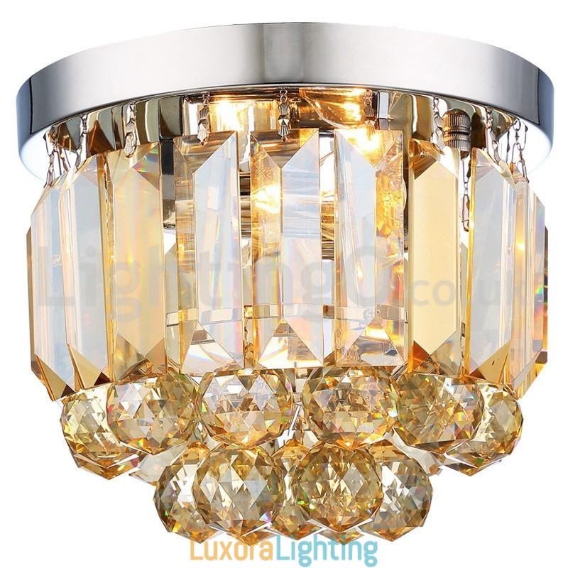 Designer Touch Decorative Modern Crystal Flush Mount Ceiling Lights