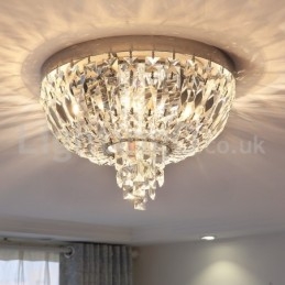 Designer Touch Decorative Contemporary Exquisite Round Flush Mount Crystal Ceiling Lights