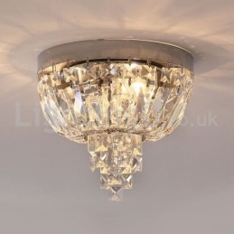 Designer Touch Decorative Contemporary Exquisite Round Flush Mount Crystal Ceiling Lights