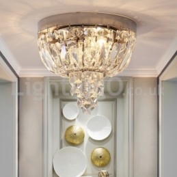 Designer Touch Decorative Contemporary Exquisite Round Flush Mount Crystal Ceiling Lights