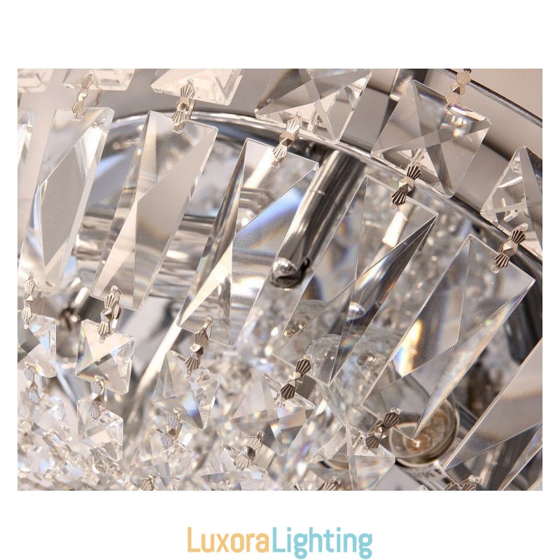 Designer Touch Decorative Contemporary Exquisite Round Flush Mount Crystal Ceiling Lights