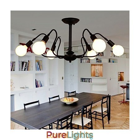 Designer Touch Decorative Loft American Vintage Ceiling Light Fashion Lights Lights Iron Ceiling Lamp