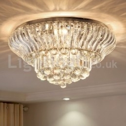 Designer Touch Decorative Contemporary Modern 38CM 57CM Round Flush Mount Crystal Ceiling Lights