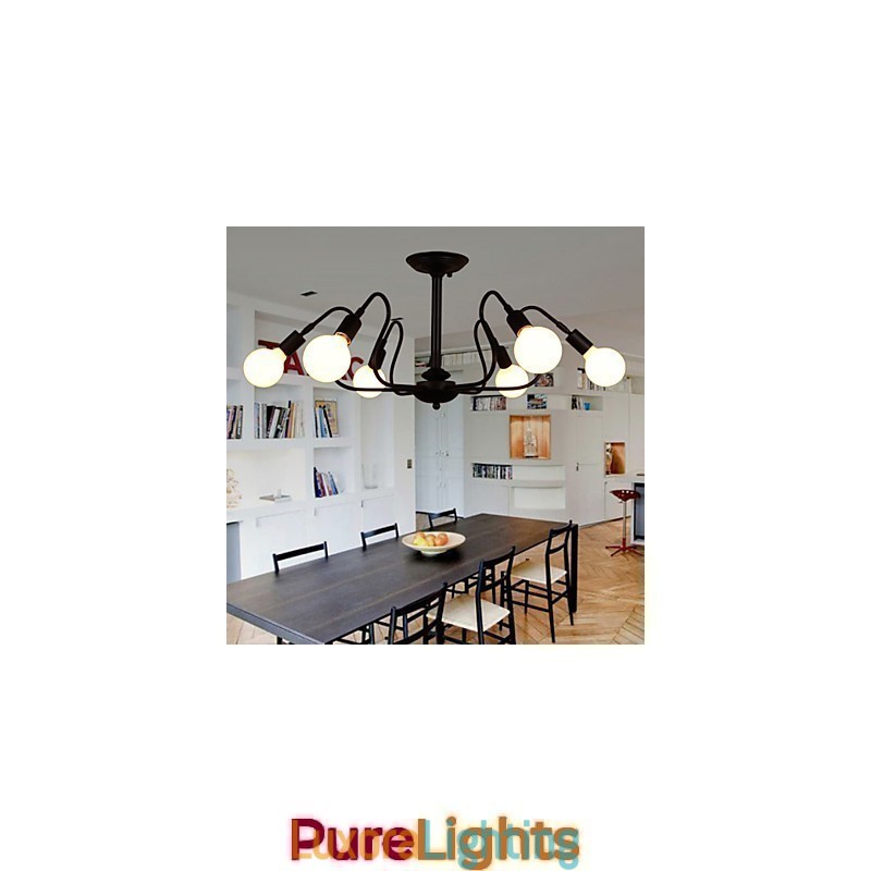 Designer Touch Decorative Loft American Vintage Ceiling Light Fashion Lights Lights Iron Ceiling Lamp