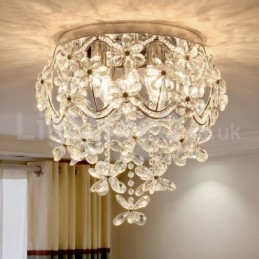 Designer Touch Decorative Modern Fashion 48CM Round Flush Mount Crystal Ceiling Lights