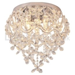 Designer Touch Decorative Modern Fashion 48CM Round Flush Mount Crystal Ceiling Lights