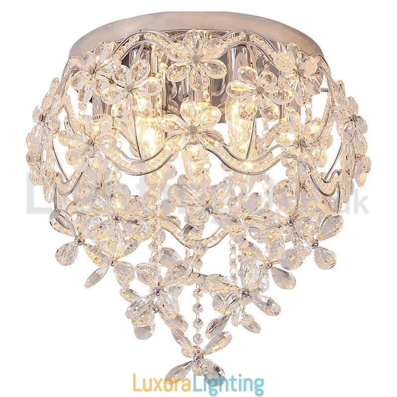 Designer Touch Decorative Modern Fashion 48CM Round Flush Mount Crystal Ceiling Lights