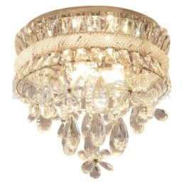 Designer Touch Decorative Cheap Modern 40CM Round Flush Mount Crystal Ceiling Lights