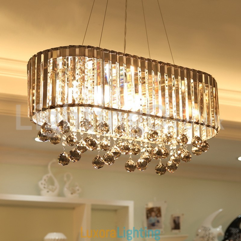 Designer Touch Decorative Affordable Luxury Rectangular Crystal Chandelier