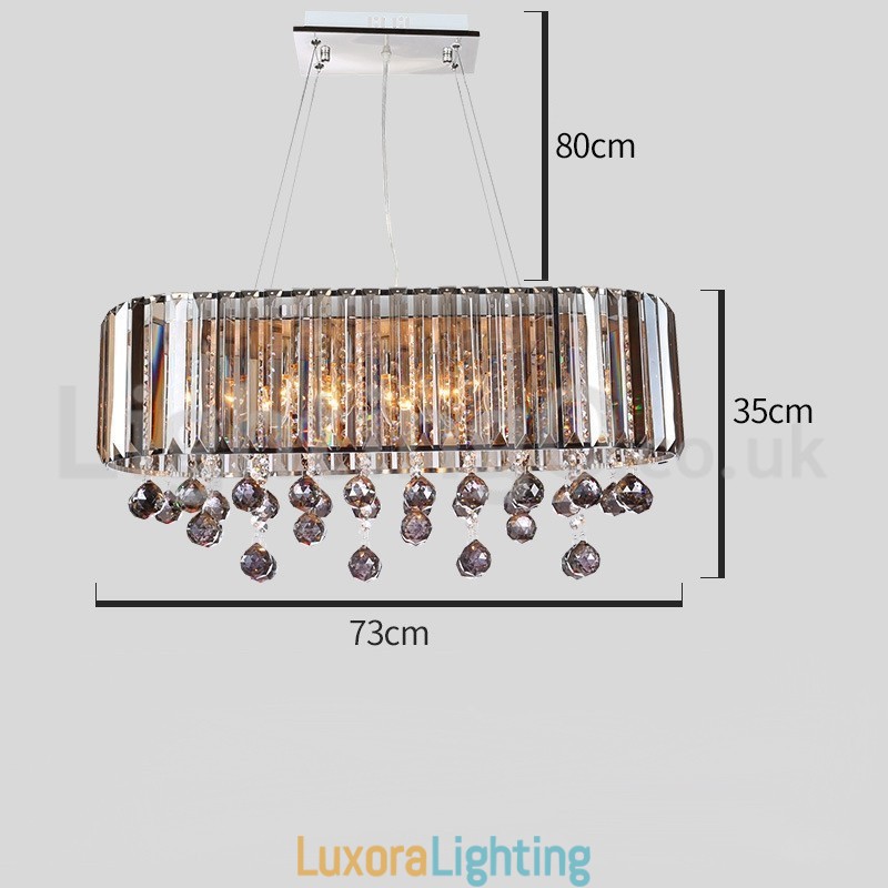 Designer Touch Decorative Affordable Luxury Rectangular Crystal Chandelier