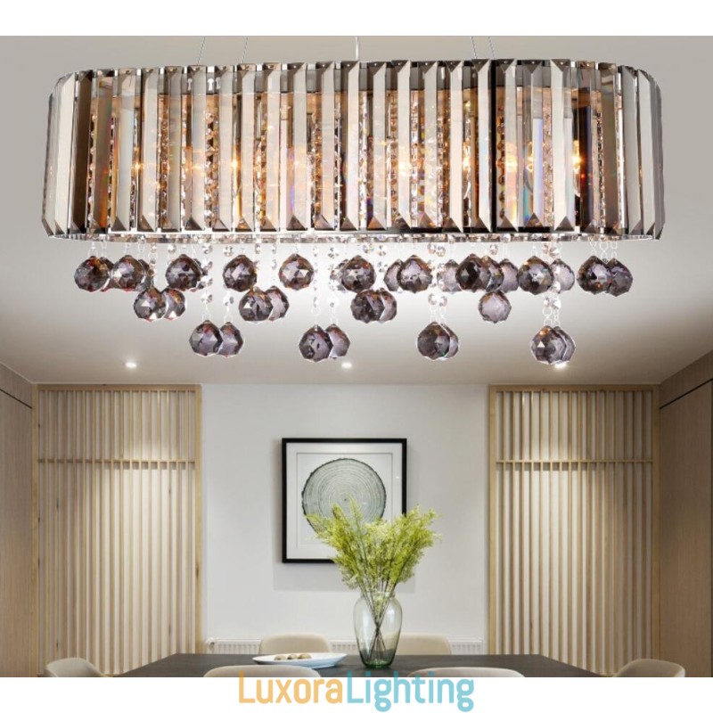 Designer Touch Decorative Affordable Luxury Rectangular Crystal Chandelier