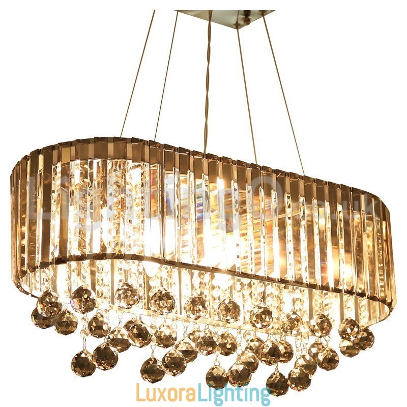 Designer Touch Decorative Affordable Luxury Rectangular Crystal Chandelier